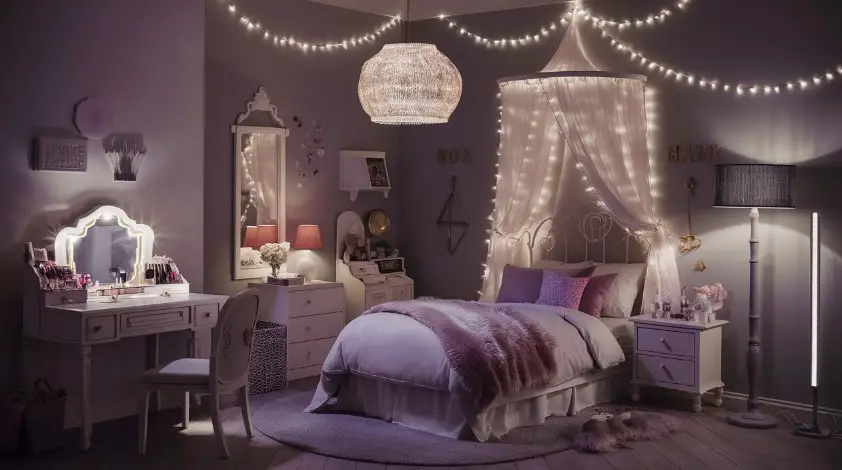 10 Must-Have Girls Bedroom Furniture Pieces for Every Style 10 Mood Lighting