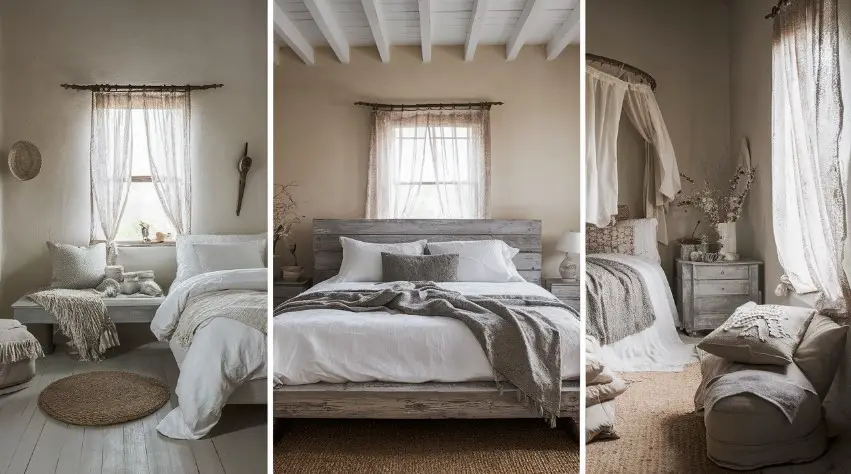 10 Charming Rustic Farmhouse Bedroom Images to Inspire Your Decor 2 Neutral Color Palette