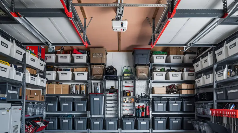6 Genius Garage Shelving Ideas to Declutter Your Space 2 Overhead Storage Racks