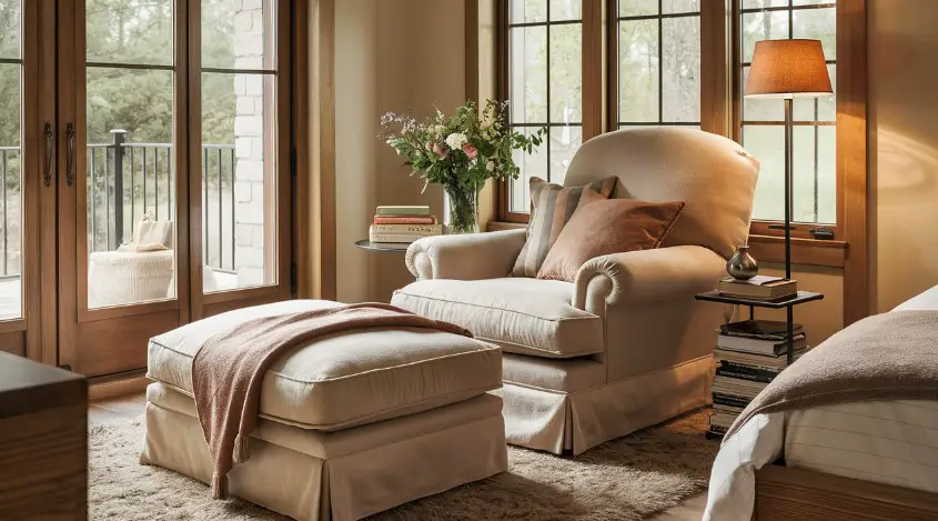10 Comfy Bedroom Chair Ideas for Relaxing in Style 1 Oversized Armchair