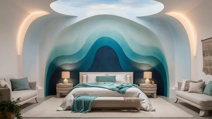 10 Stunning Master Bedroom Accent Wall Ideas You Need to See 4 Painted Ombre Accent Wall