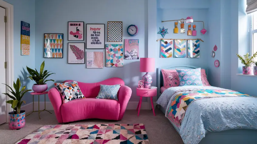 10 Inspiring Blue Bedroom Ideas to Refresh Your Space 5 Pair Baby Blue with Pink