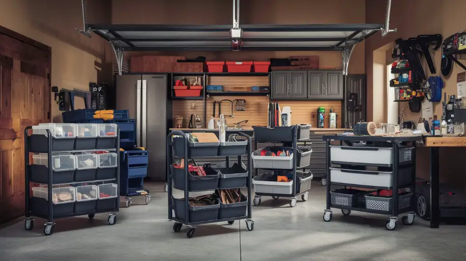 6 Genius Garage Shelving Ideas to Declutter Your Space 4 Rolling Storage Carts