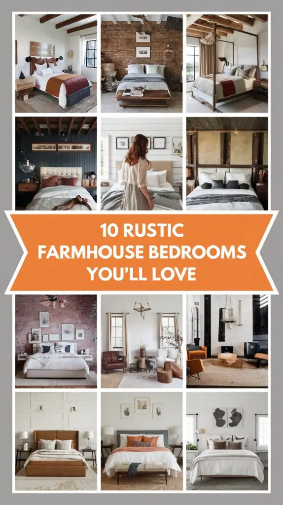 10 Charming Rustic Farmhouse Bedroom Images to Inspire Your Decor 10 Rustic Farmhouse Bedroom Images