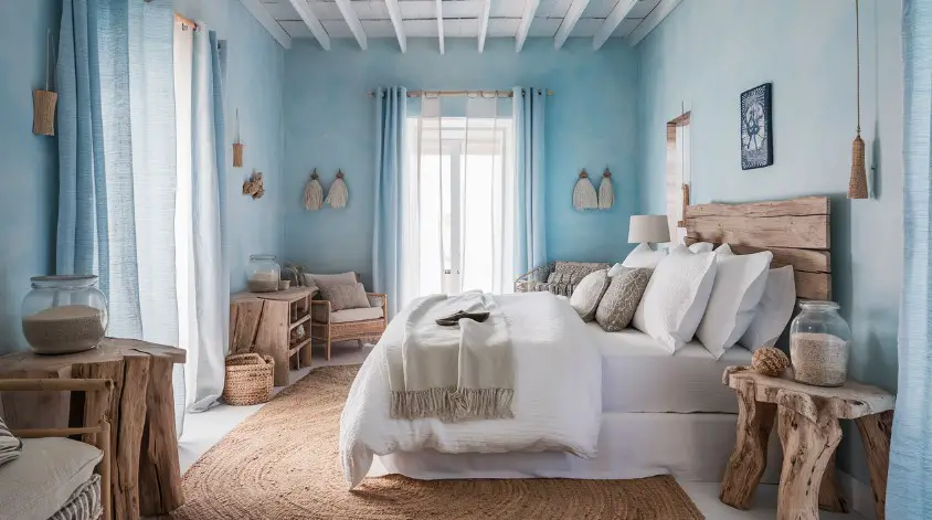 10 Must-Try Bedroom Color Schemes for a Fresh Look 1 Serene Coastal Blues