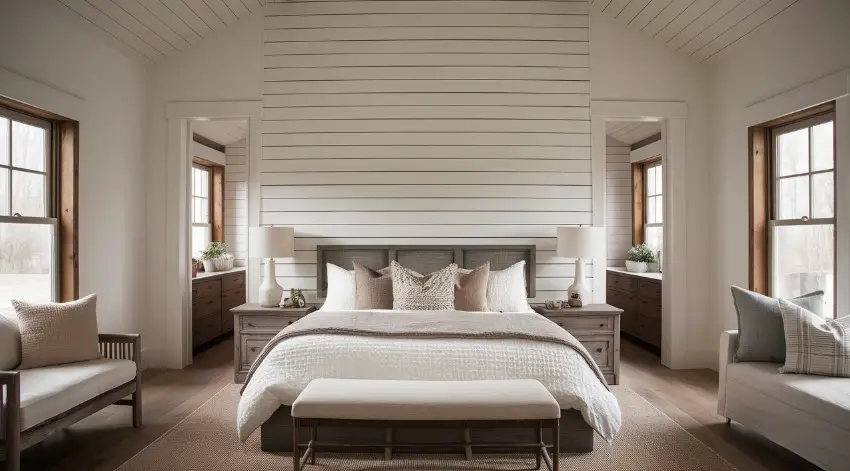 10 Stunning Master Bedroom Accent Wall Ideas You Need to See 1 Shiplap Accent Wall
