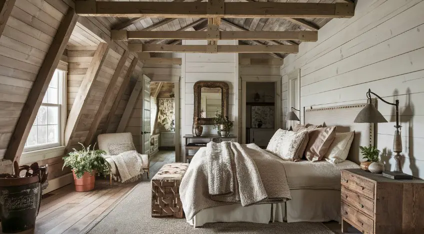 10 Charming Rustic Farmhouse Bedroom Images to Inspire Your Decor 9 Shiplap Walls