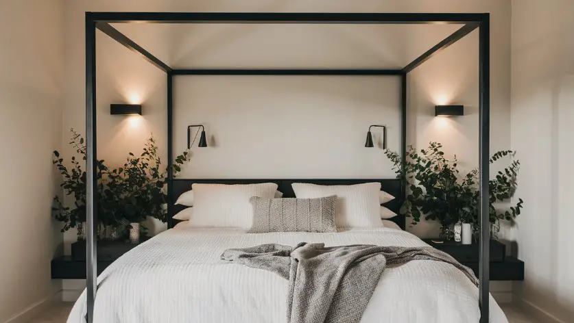 10 Stunning Black Bedroom Furniture Ideas for a Luxurious Look 2 Sleek Black Bed Frame