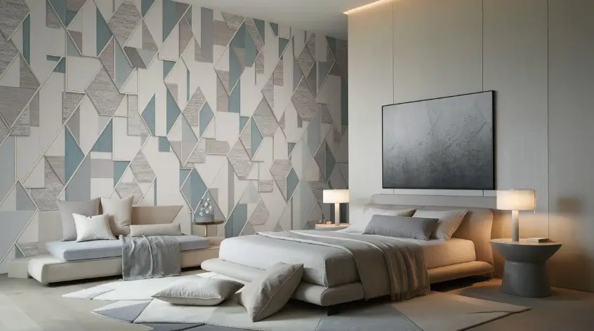 10 Modern Classy Bedroom Wallpaper Designs to Inspire Your Next Redesign 10 Sophisticated Geometric Wallpaper