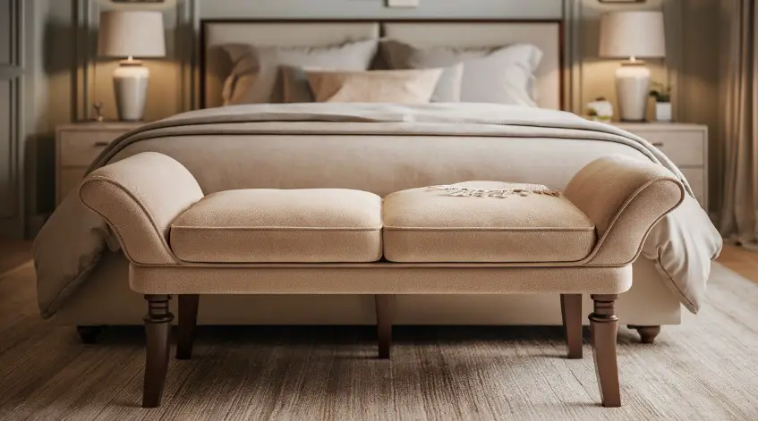 10 Comfy Bedroom Chair Ideas for Relaxing in Style 16 Upholstered Bench