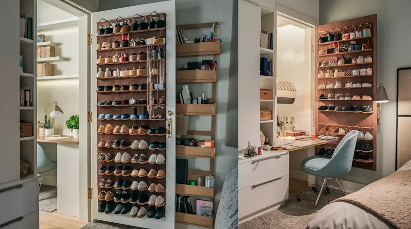 10 Storage Ideas for Small Bedrooms That Are Budget-Friendly 10 Utilize the Back of the Door