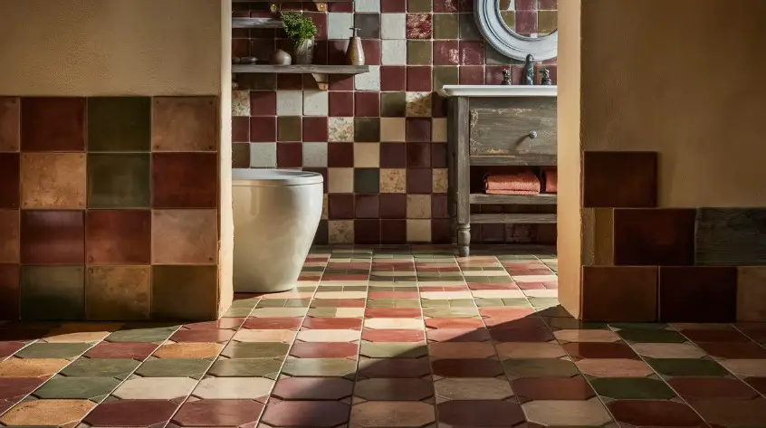 10 Budget-Friendly Small Rustic Bathroom Ideas to Try 5 Vintage-Inspired Tile