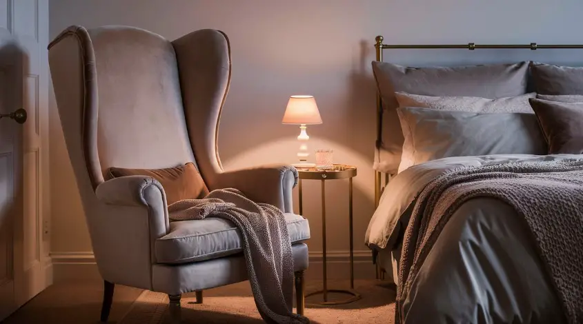 10 Comfy Bedroom Chair Ideas for Relaxing in Style 4 Wingback Chair