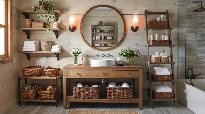 Wooden Shelves or Ladder Shelves