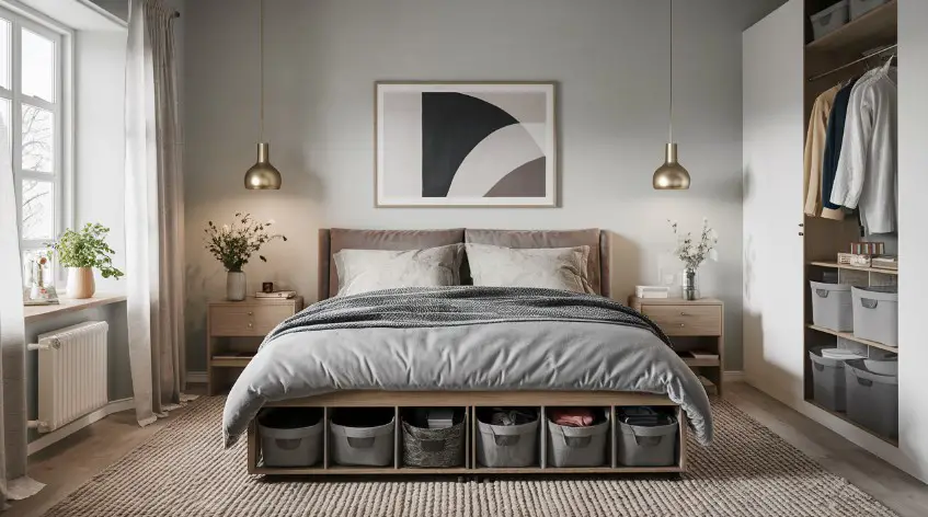 10 Storage Ideas for Small Bedrooms That Are Budget-Friendly 5 Implement Under-Bed Storage