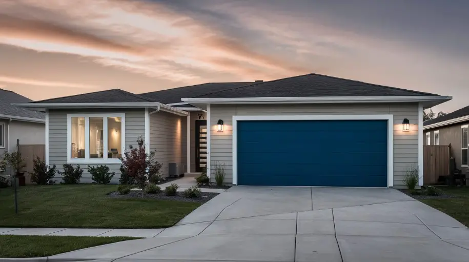 10 Modern Garage Doors to Elevate Your Home's Aesthetic 2 Bold Color Choices