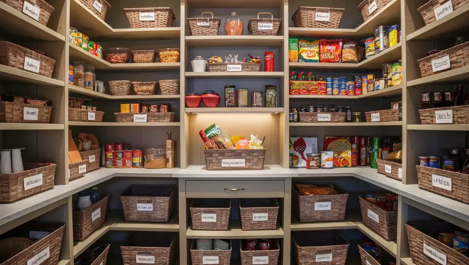 10 Kitchen Pantry Shelving Ideas You’ll Wish You Knew Sooner 5 Create Zones for Different Categories
