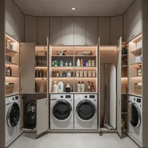 10 Stunning Modern Laundry Room Cabinet Ideas You’ll Love 5 Floor-to-Ceiling Cabinets for Maximum Storage