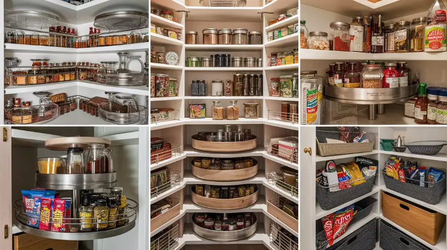 10 Kitchen Pantry Shelving Ideas You’ll Wish You Knew Sooner 4 Incorporate Lazy Susans