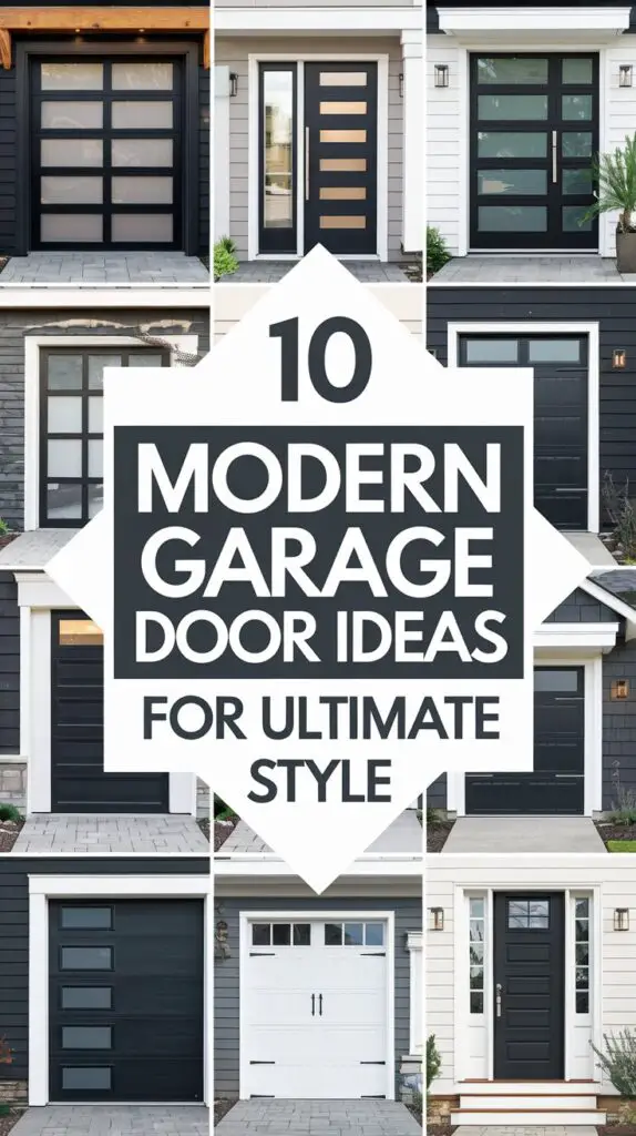 10 Modern Garage Doors to Elevate Your Home's Aesthetic 11 Modern Garage Doors makeover ideas
