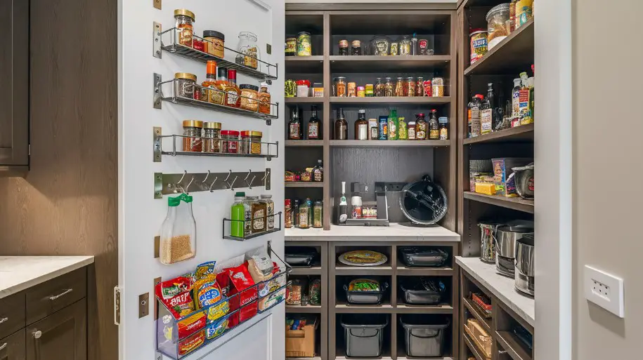 10 Kitchen Pantry Shelving Ideas You’ll Wish You Knew Sooner 7 Use Door Space Wisely