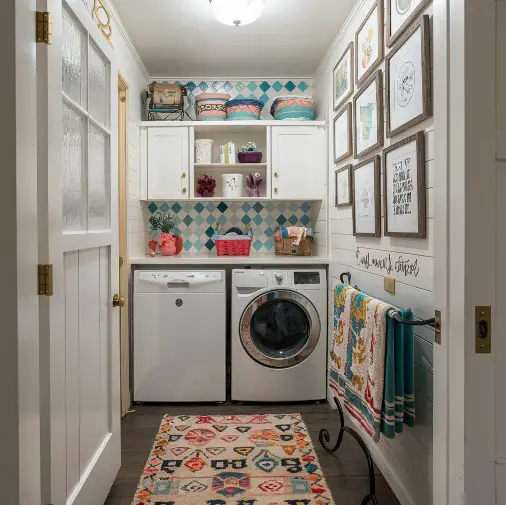 10 Small Laundry Room Makeover Ideas That Will Blow Your Mind 7 Add Decorative Touches
