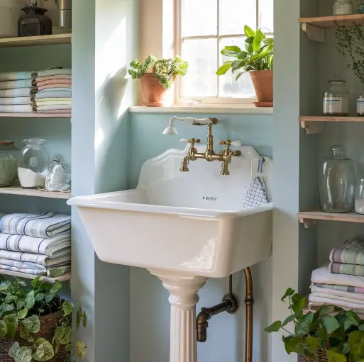 Add a Vintage Touch with a Pedestal Sink