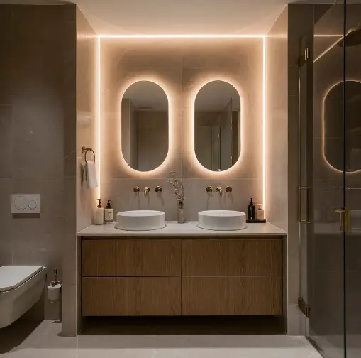 10 Elegant Bathroom Mirror Ideas That Will Elevate Your Décor 5 Backlit Mirrors