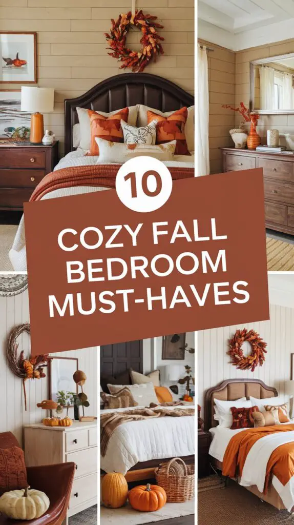 10 Must-Try Fall Decor Ideas for a Stylish Bedroom Makeover 11 Bedroom decor fall ideas
