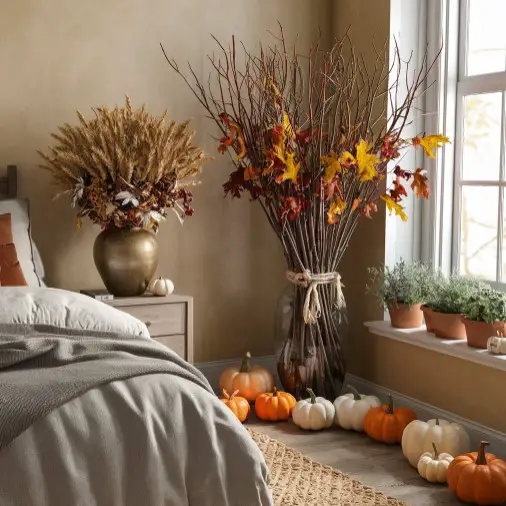 10 Must-Try Fall Decor Ideas for a Stylish Bedroom Makeover 3 Bring Nature Indoors
