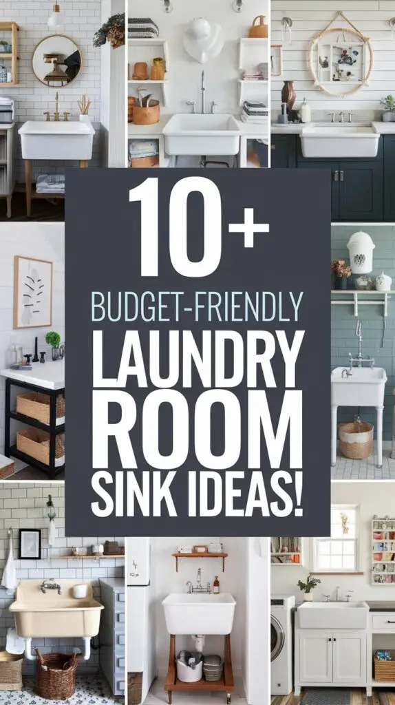 Budget-Friendly Laundry Room Sink Ideas