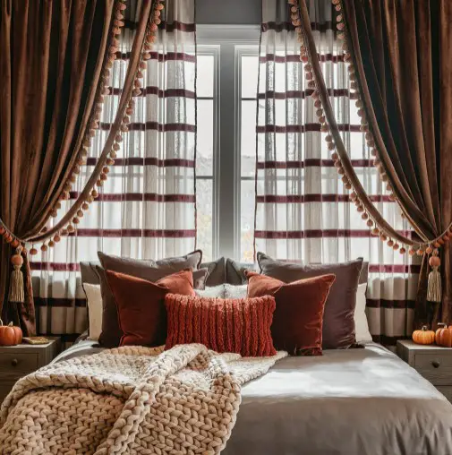 10 Must-Try Fall Decor Ideas for a Stylish Bedroom Makeover 8 Change Your Window Treatments