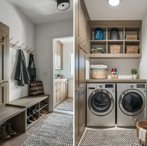 10 Small Laundry Room Makeover Ideas That Will Blow Your Mind 6 Combine Mudroom and Laundry Space