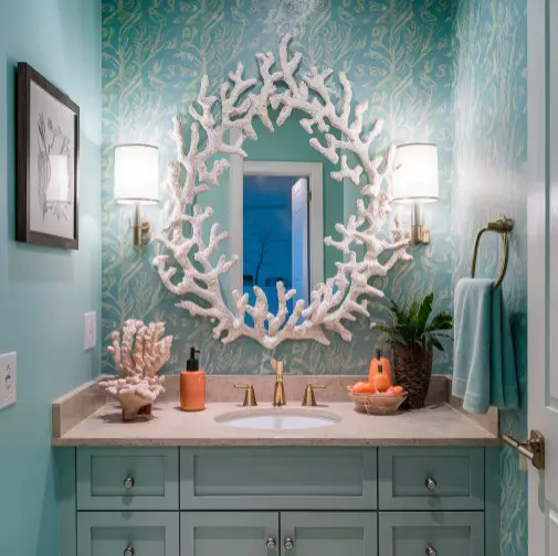 10 Stunning Coastal Bathroom Mirror Ideas You’ll Love 5 Coral-Inspired Mirrors
