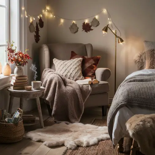 10 Must-Try Fall Decor Ideas for a Stylish Bedroom Makeover 4 Create a Cozy Reading Nook