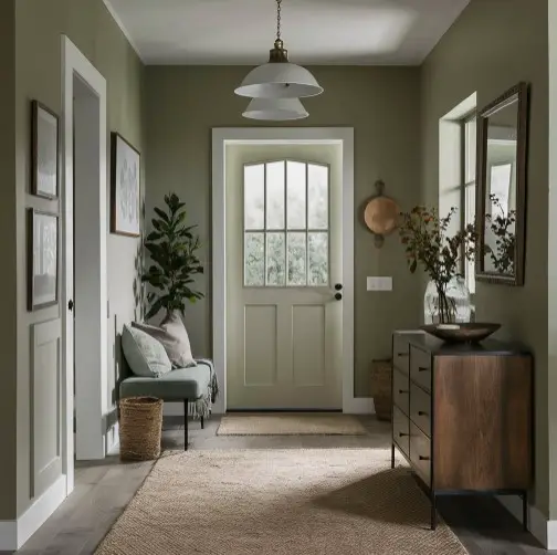 10 Must-See Modern Rustic Entryway Ideas for Your Home 7 Earthy Color Palette