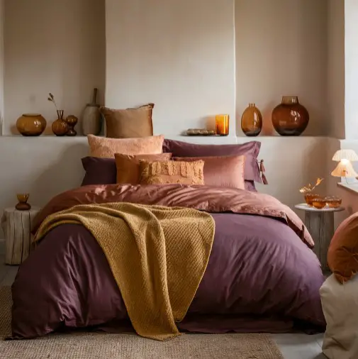 10 Must-Try Fall Decor Ideas for a Stylish Bedroom Makeover 1 Embrace Warm Colors