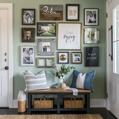 10 Must-See Modern Rustic Entryway Ideas for Your Home 6 Gallery Wall Displays