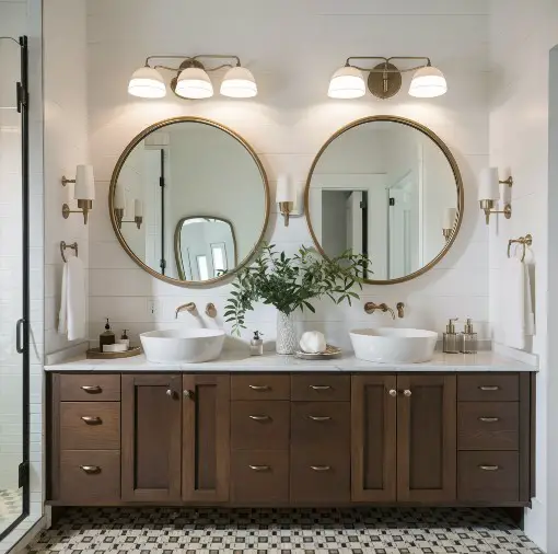 10 Stylish Bathroom Mirror Ideas That Will Elevate Your Space 1 Oversized Statement Mirrors