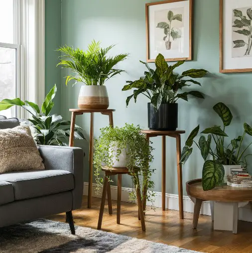 Use Plant Stands for Height Variation