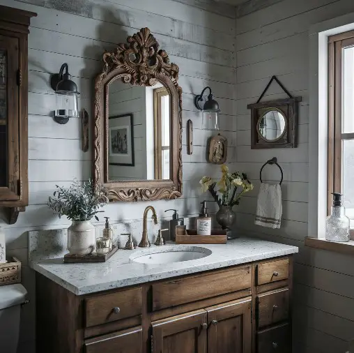 10 Stylish Bathroom Mirror Ideas That Will Elevate Your Space 3 Vintage-Inspired Mirrors