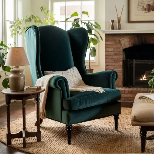 10 Must-Have Accent Chairs for a Stylish Living Room 1 Wingback Chair