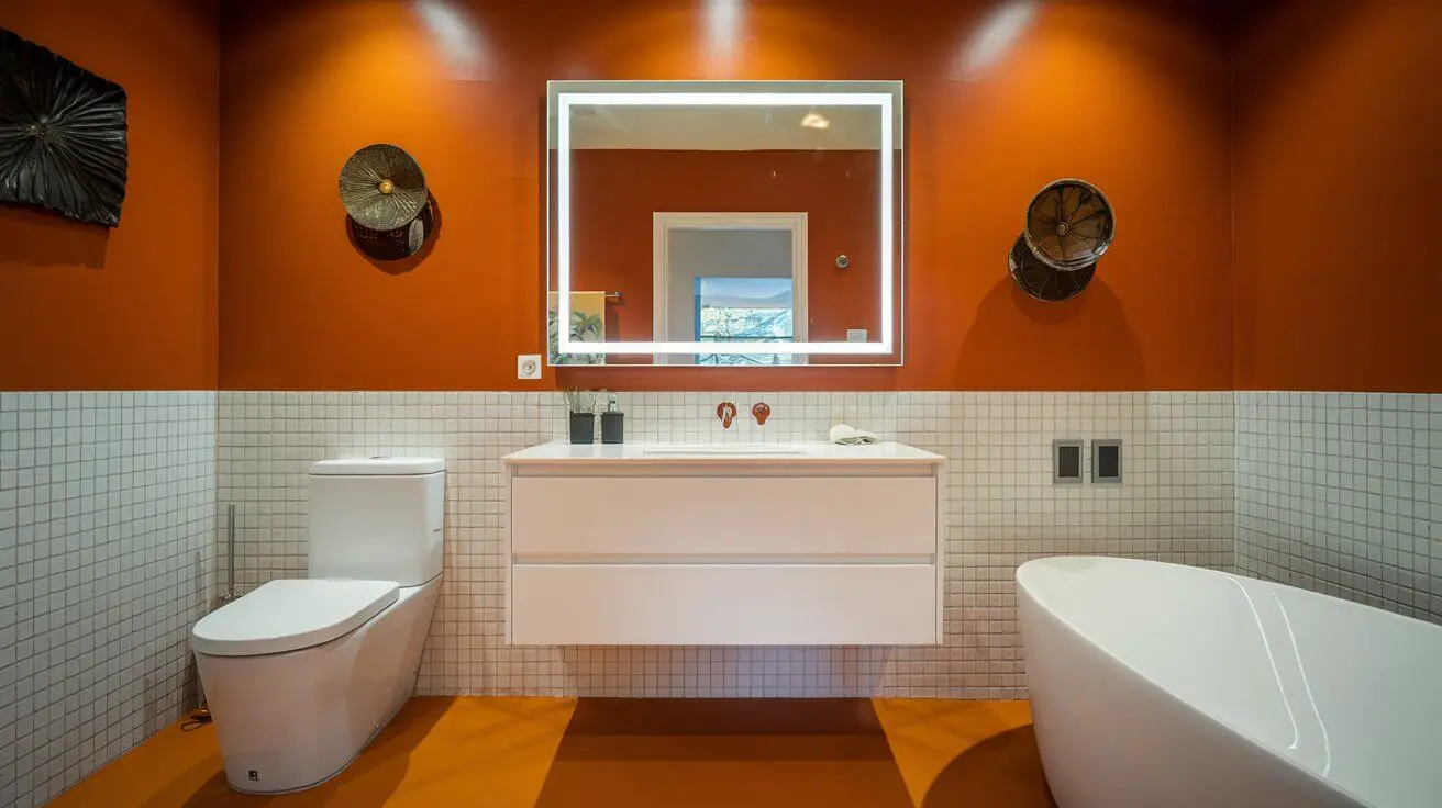 Orange Bathroom Ideas