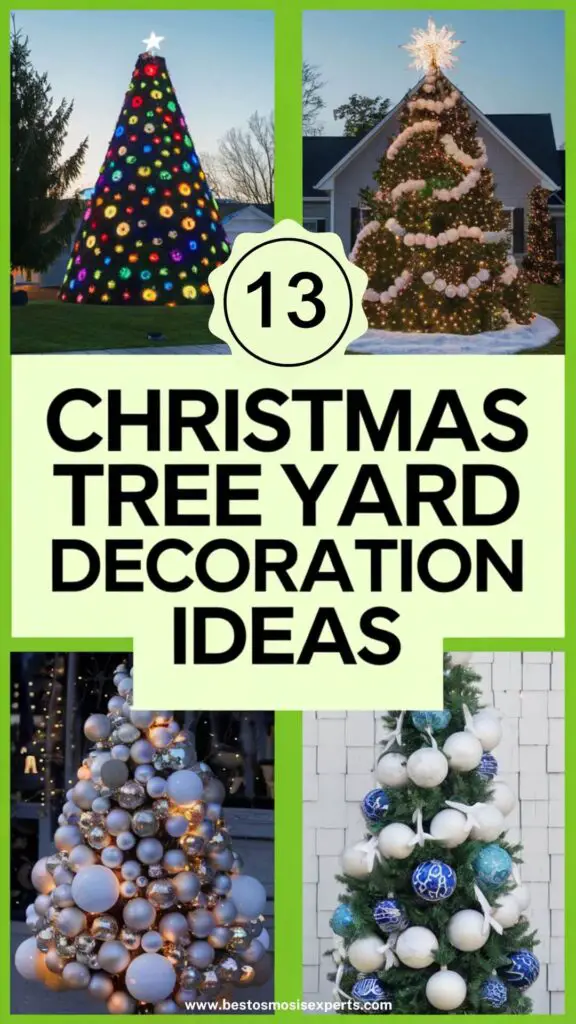 13 Unique Christmas Tree Yard Decoration Ideas for a Magical Holiday 14 Christmas Tree Yard Decoration Ideas