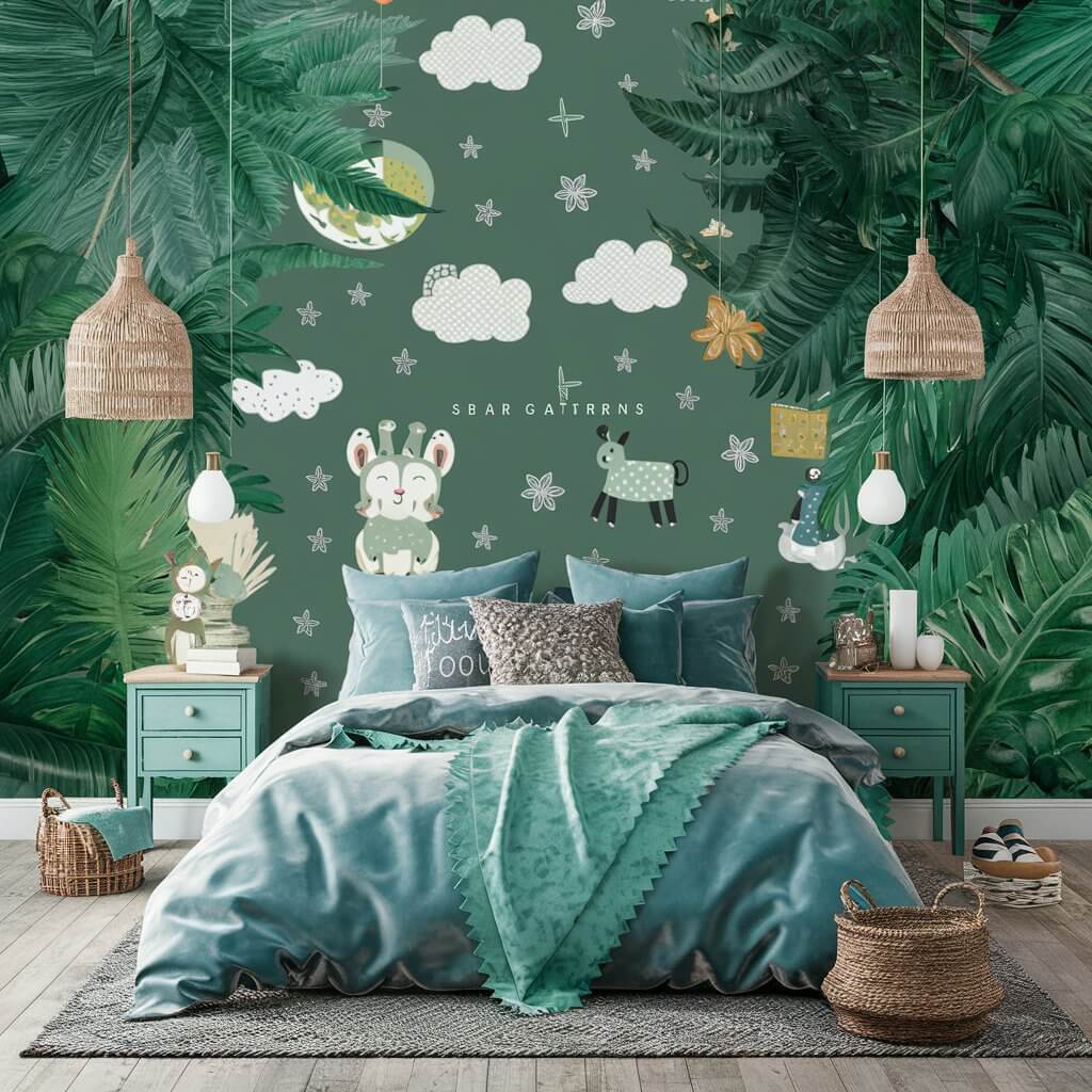 13 Stunning Green Bedroom Wallpaper Ideas You’ll Love 12 Explore whimsical patterns in green bedroom wallpaper ideas, featuring playful and vibrant designs that bring a refreshing touch to your space. Perfect for creating a calming yet stylish atmosphere, these wallpapers with intricate motifs add personality and charm to any bedroom decor. Ideal for modern, boho, or nature-inspired interiors, this green wallpaper creates a unique focal point with its lively and creative patterns