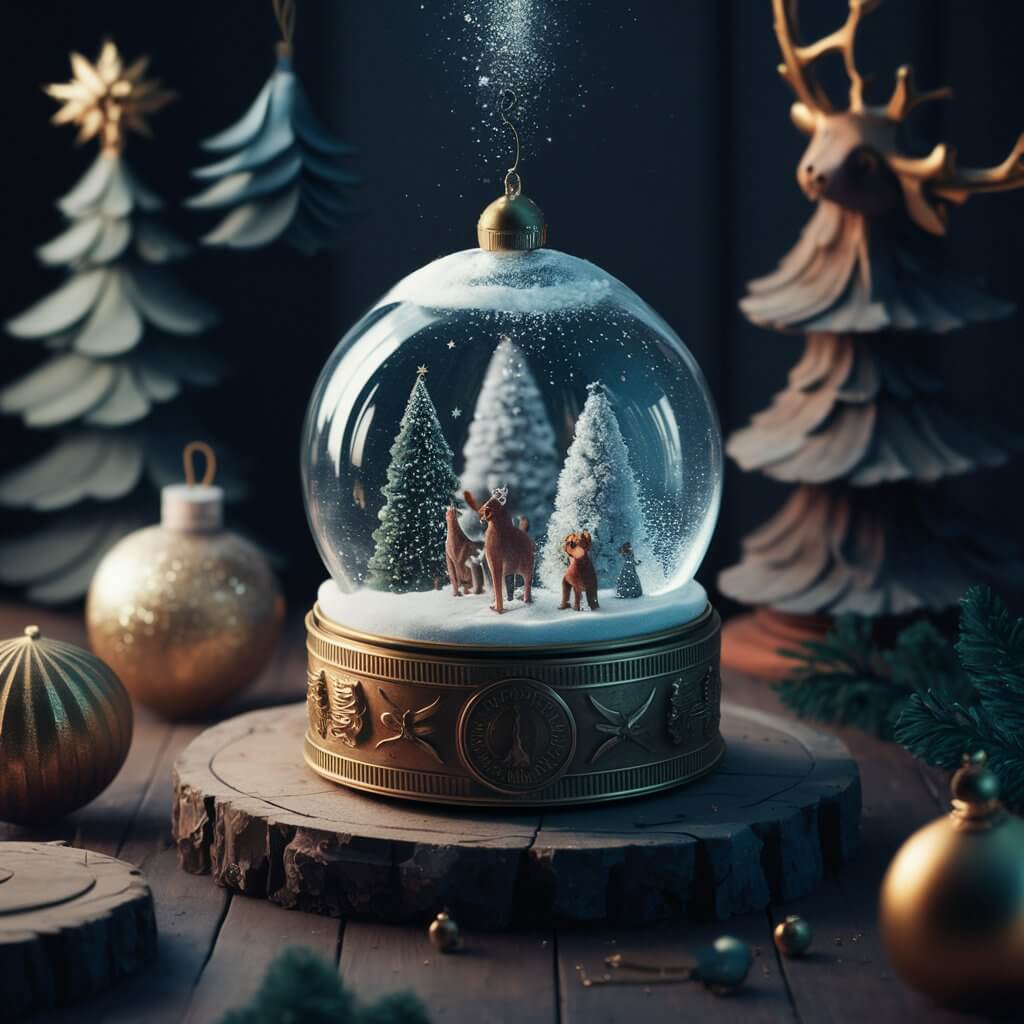 DIY Snow Globes as Christmas house ornaments, featuring creative holiday decor ideas with miniature winter scenes, sparkling snow, and festive charm for a cozy home.