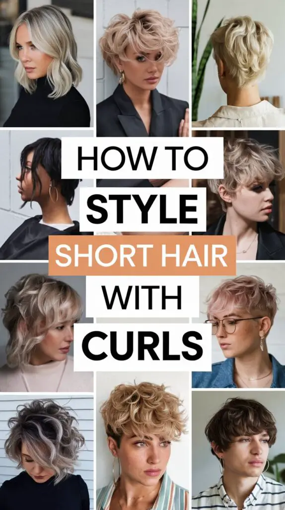How to Style Short Hair with Curls