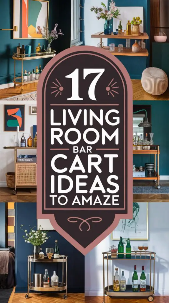 17 Unique Living Room Bar Cart Ideas for Every Occasion 18 Living Room Bar Cart Ideas