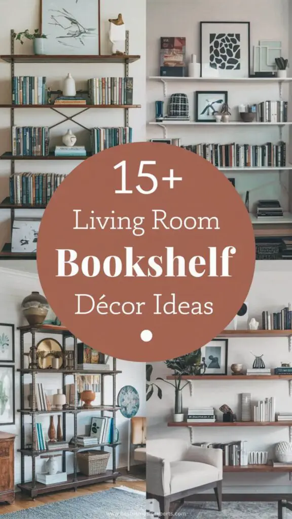 Living Room Bookshelf Décor Ideas: 15 Ways to Add Color and Texture 16 Living Room Bookshelf Décor Ideas