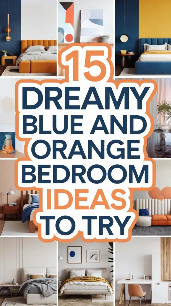 15 Stunning Blue and Orange Bedroom Ideas for a Modern Aesthetic 16 Blue and Orange Bedroom Ideas